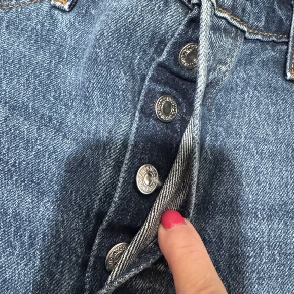 LEVI'S Wedgie Straight Button Fly Jeans - Picture 11 of 15